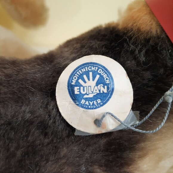 Steiff Arco German Shepherd With Tags Big 22 inch Lying Down Mohair Vintage 70s - Picture 6 of 13